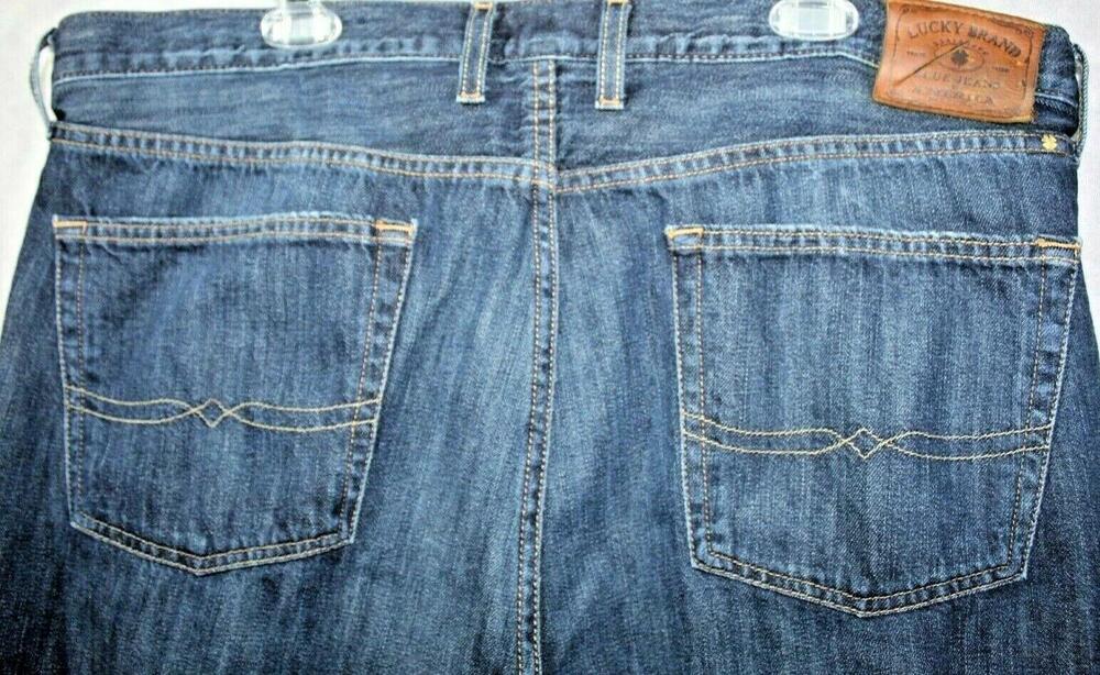 Lucky Brand 361 Vintage Straight Jeans Mens 40x32 Blue Relaxed Denim 5 Pocket
